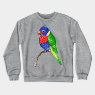 Cute rainbow lorikeet Crewneck Sweatshirt